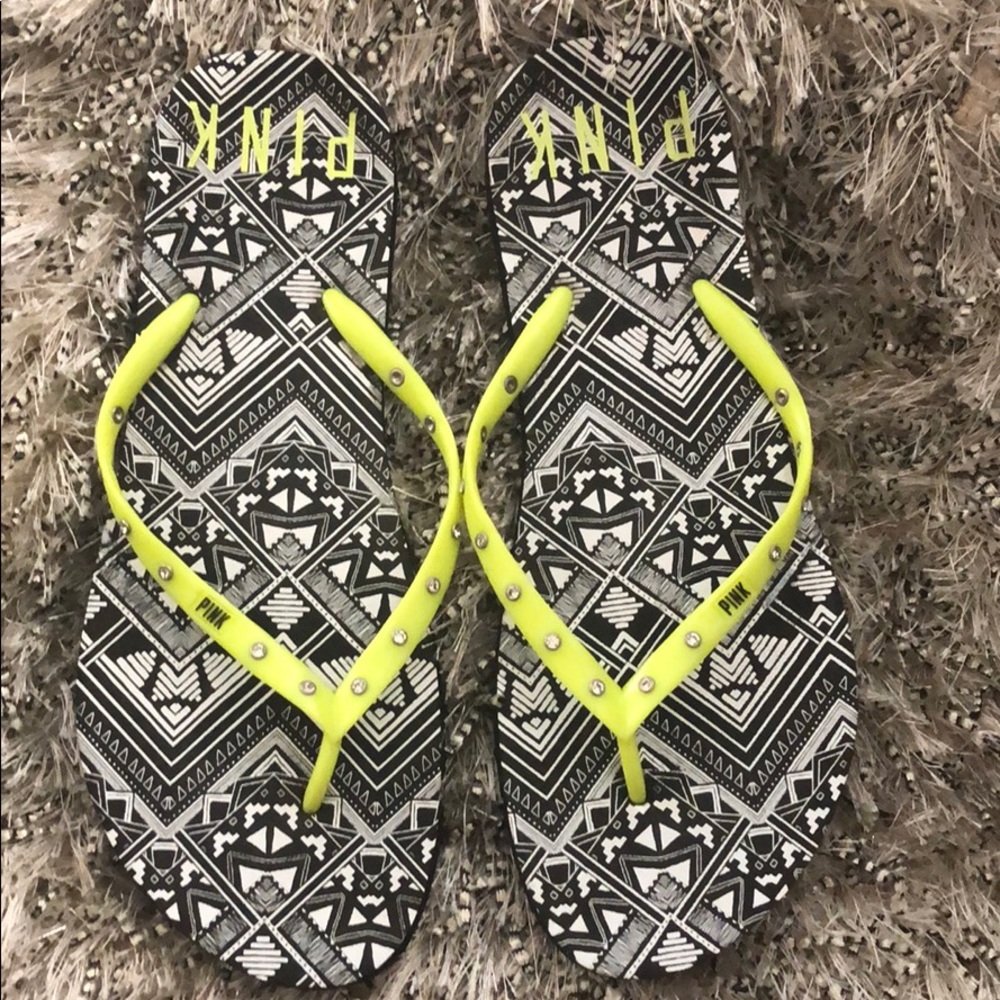 Pink flip flops